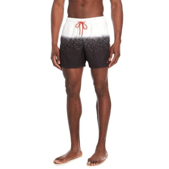 Le Club Original Snow Swim Trunks Snow White Black Mens Size XL - Picture 1 of 5